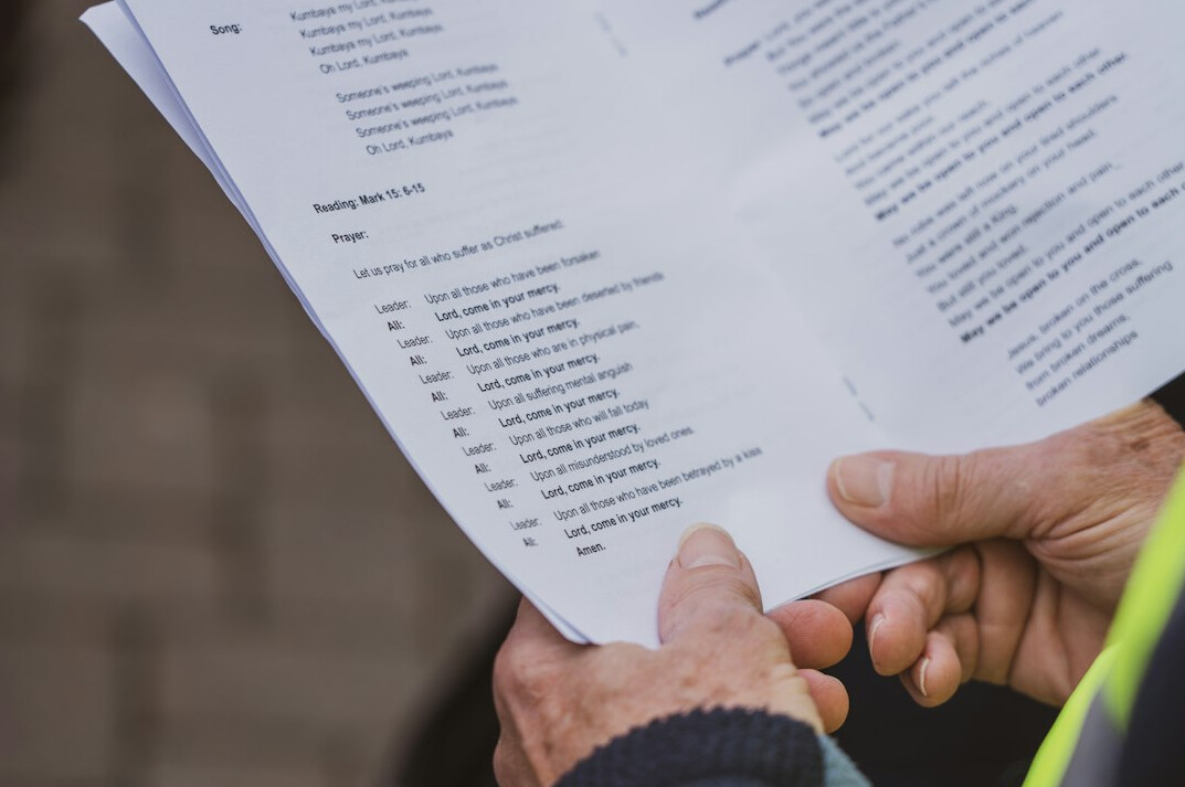 fact checker reviewing documents